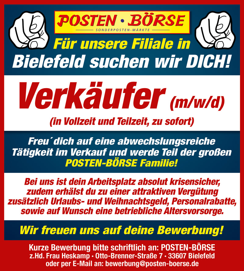 Jobangebot für Bielefeld