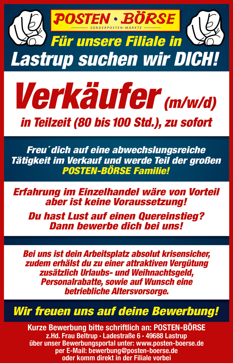 Jobangebot für Lastrup