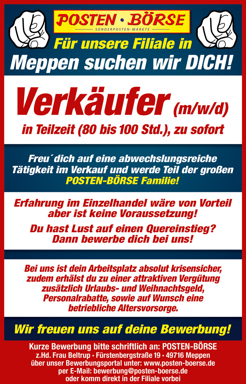 Jobangebot für Meppen