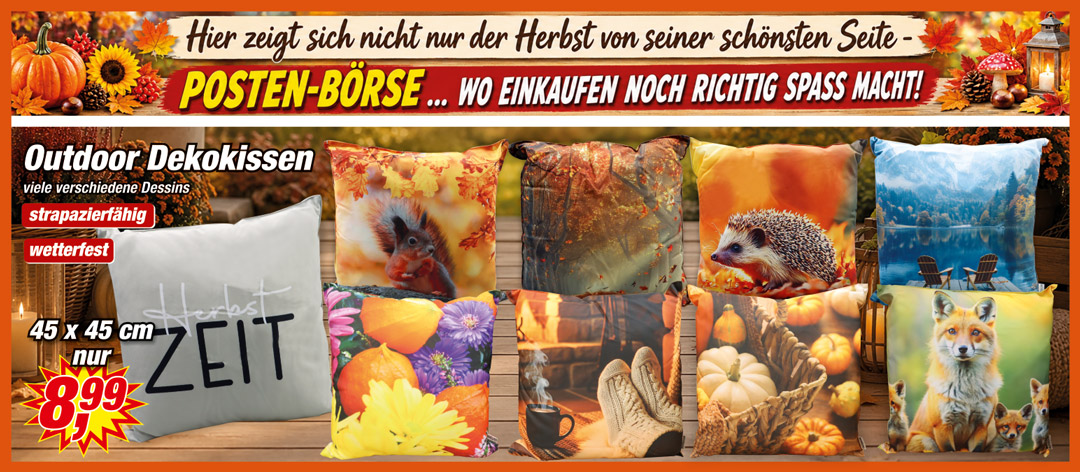 Angebot - herbstliche Dekokissen